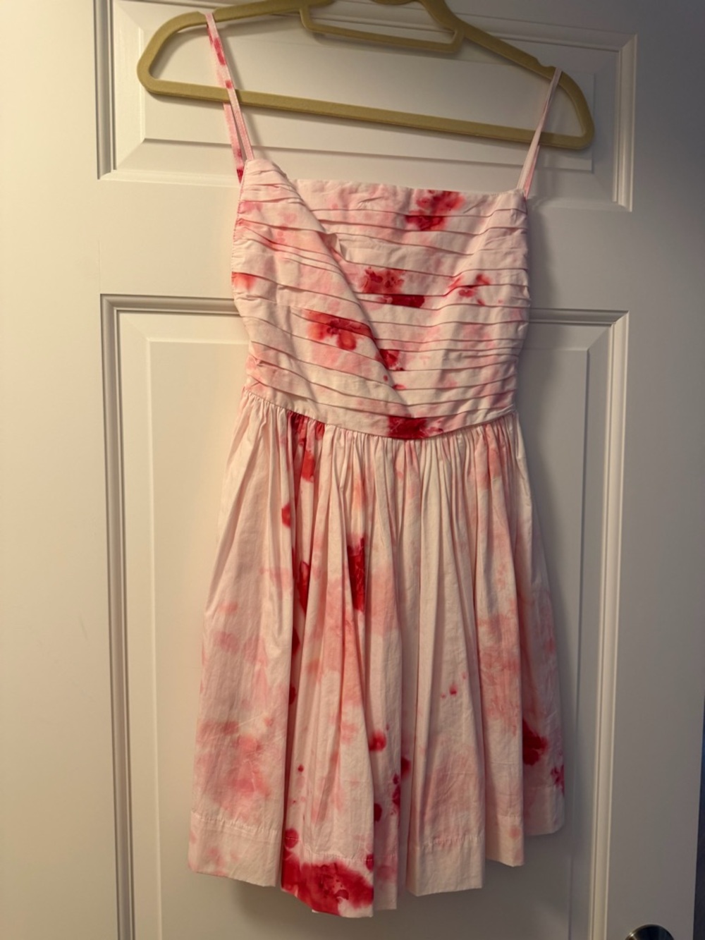 S/W/F sleeveless tie dye mini